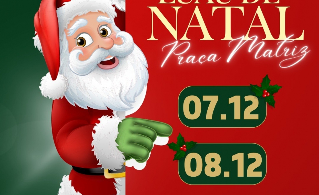 ‘Natal 2023’: 2 edições do ‘Luau na Praça’ nesta semana e com a chegada do Papai Noel...